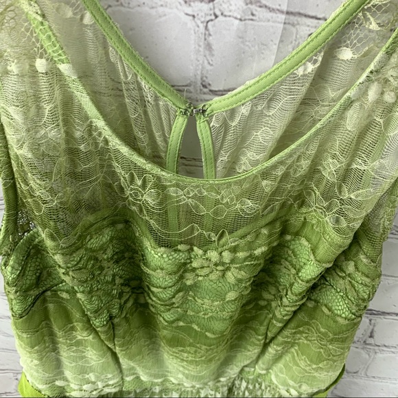 Betsey Johnson Lime Green Lace Dress - Picture 3 of 6